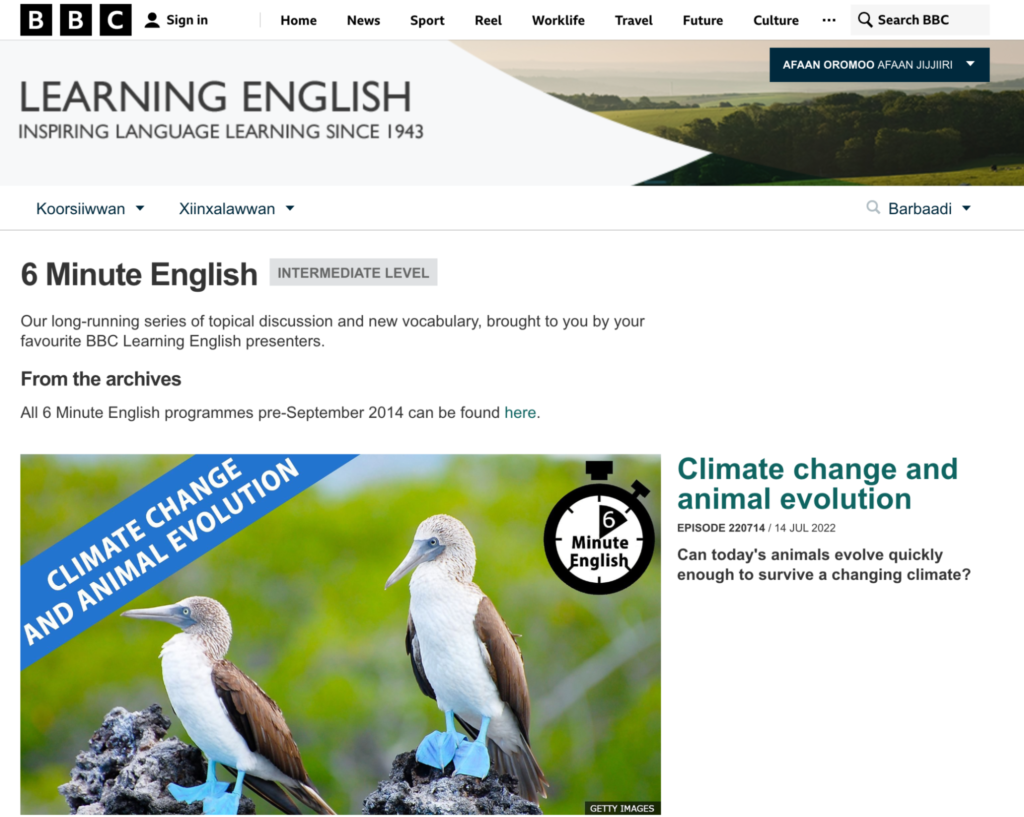 BBC Learning English - 6 minutes English
