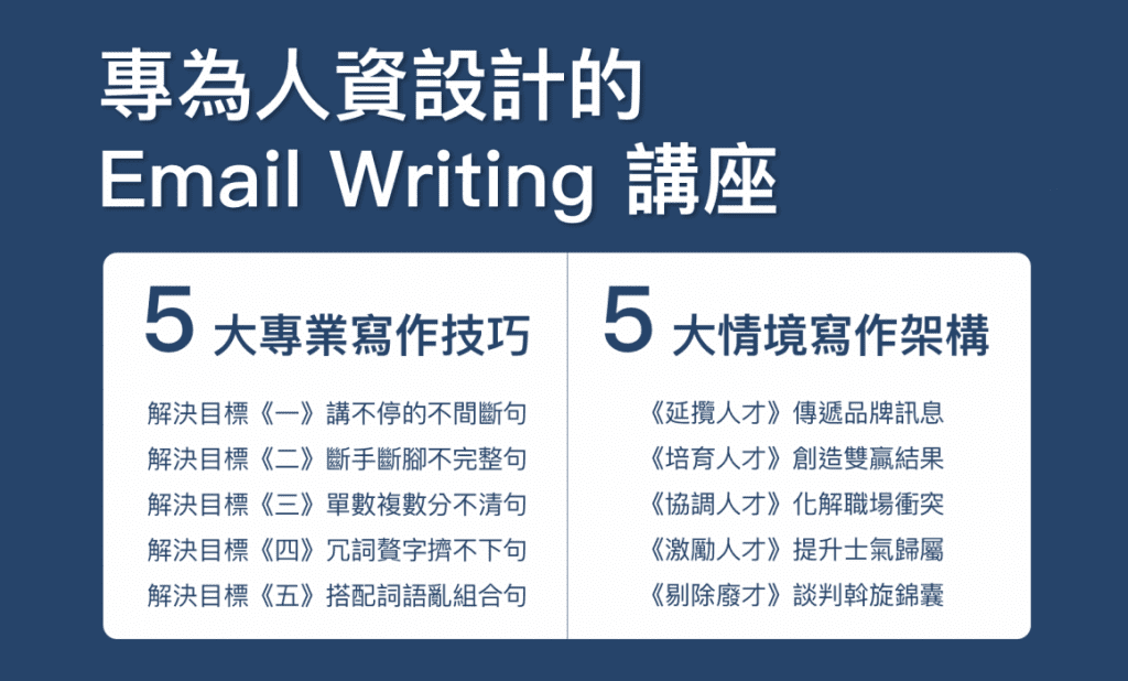 人資英文講座第五彈
