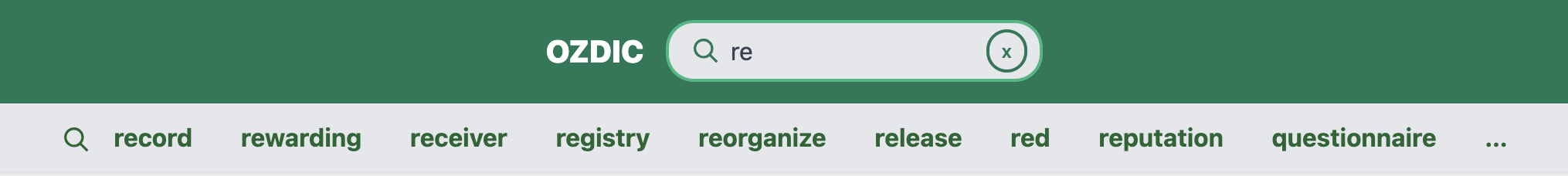 Online collocation dictionary (OZDIC)-re
