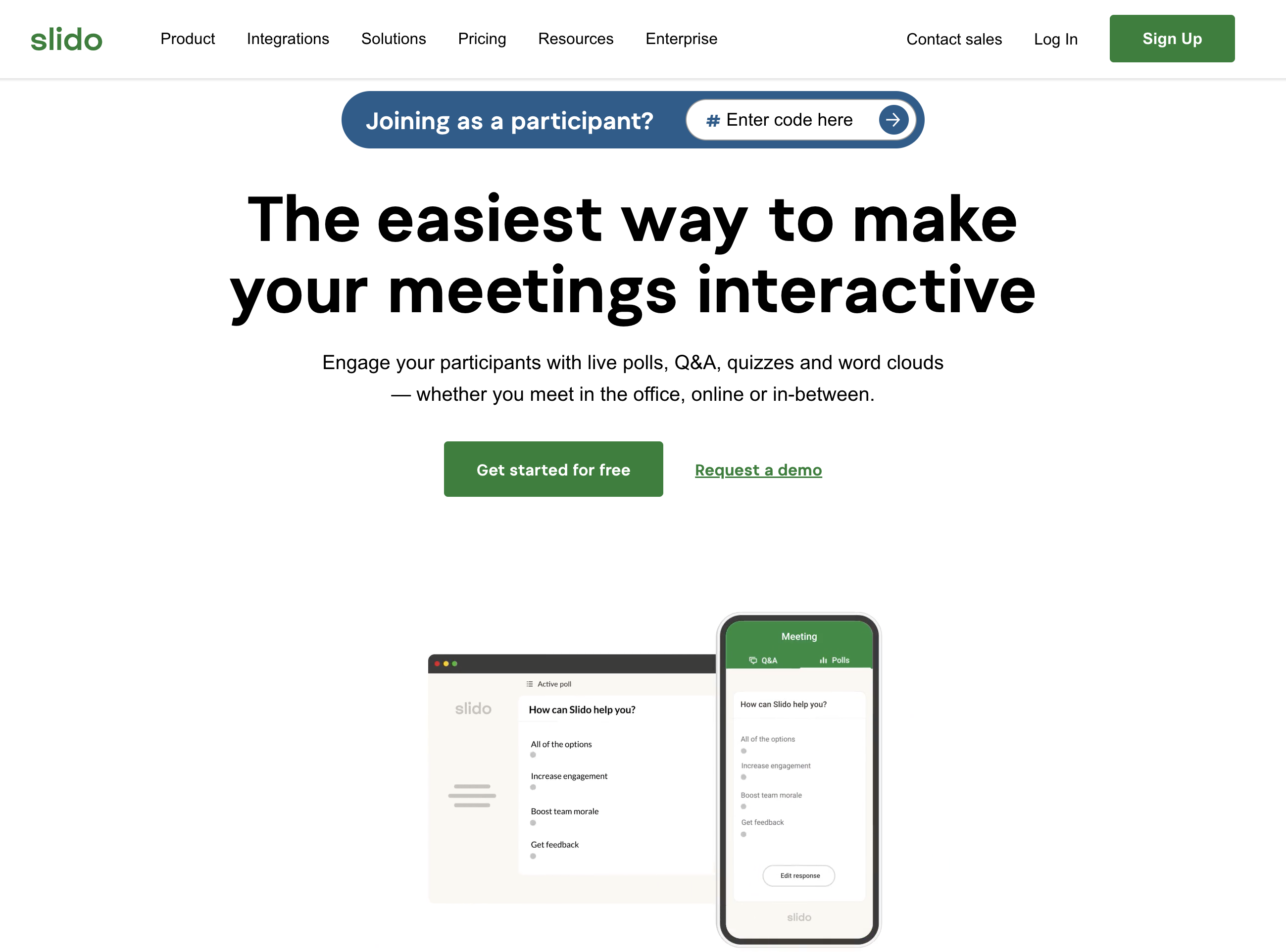 線上教學工具：Slido