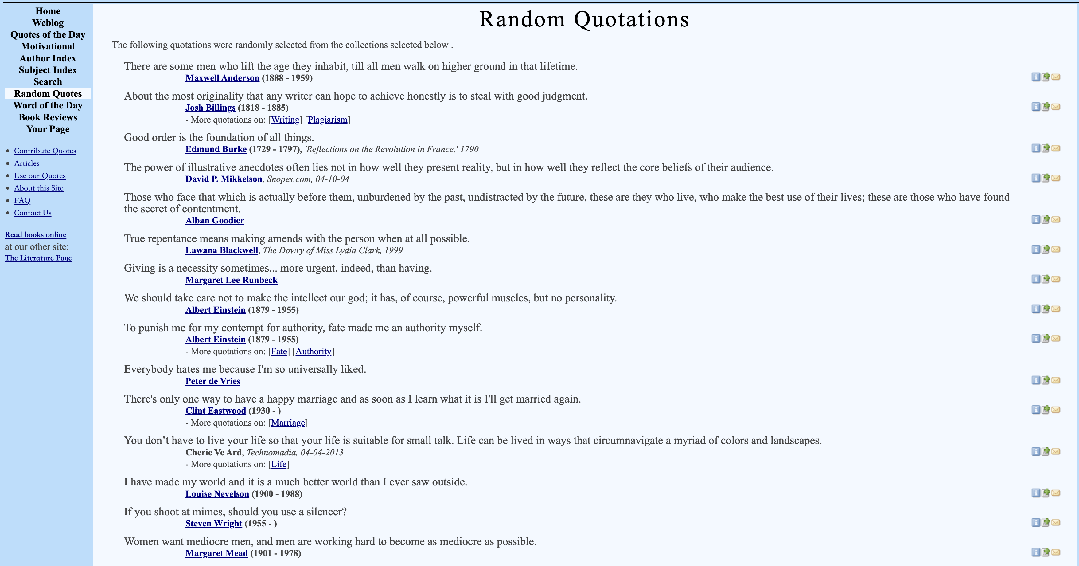 The Quotation Page-random quotes