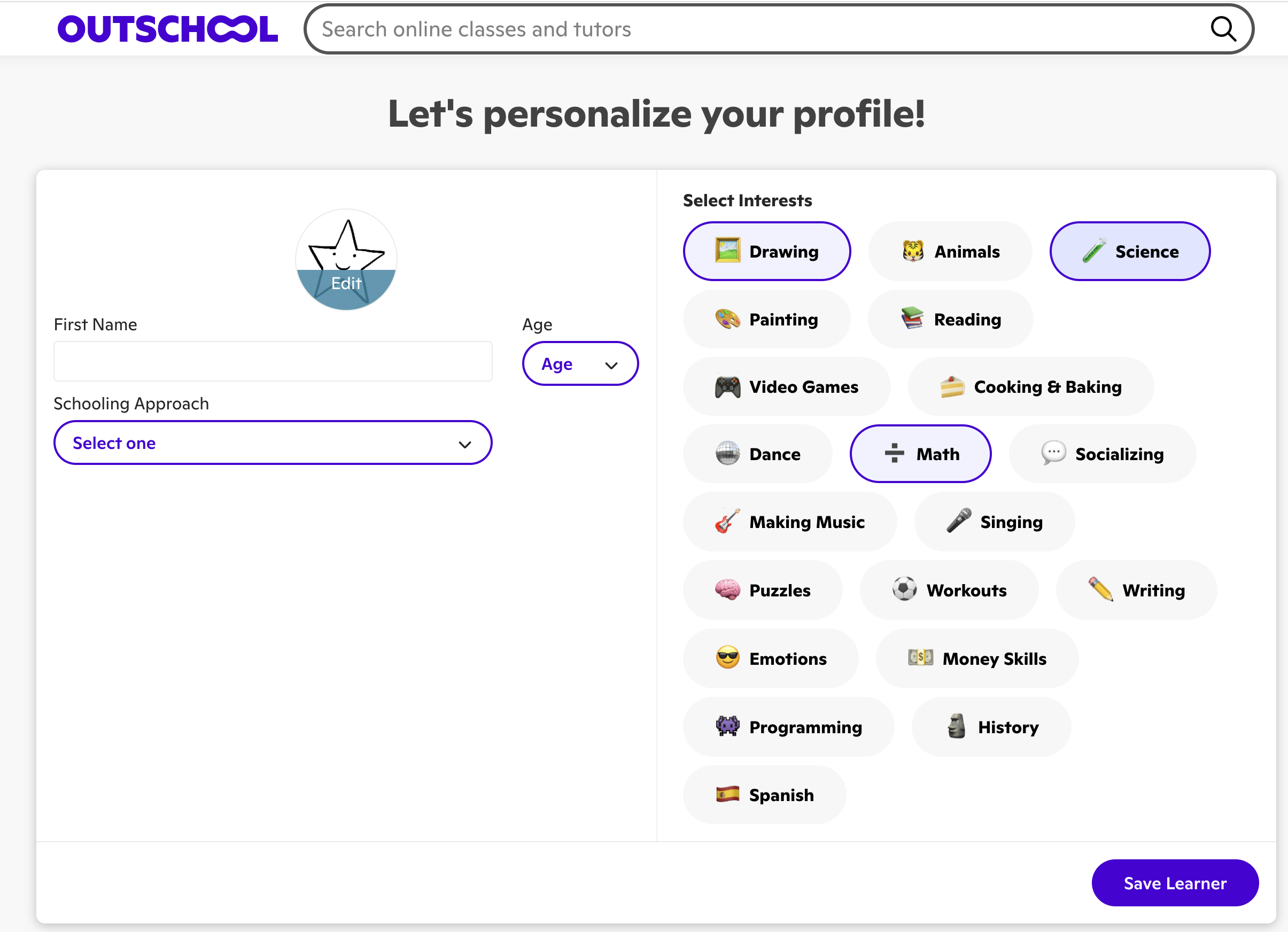註冊成為 Outschool 會員 3