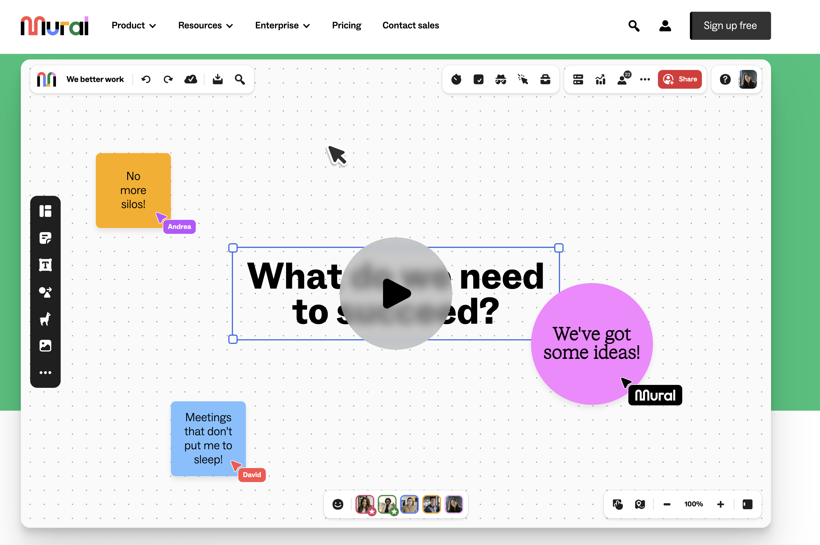 適合公司會議的線上白板工具推薦2:Mural