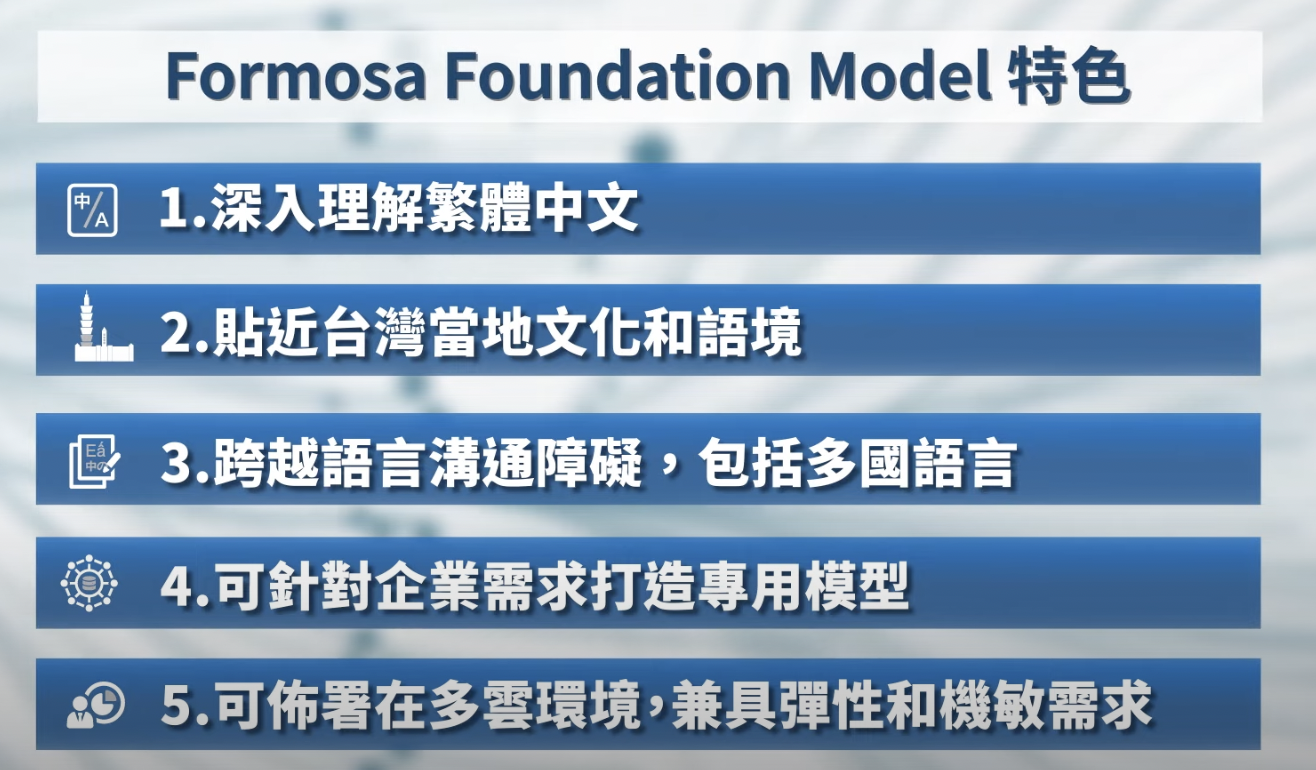 AI 模型福爾摩沙