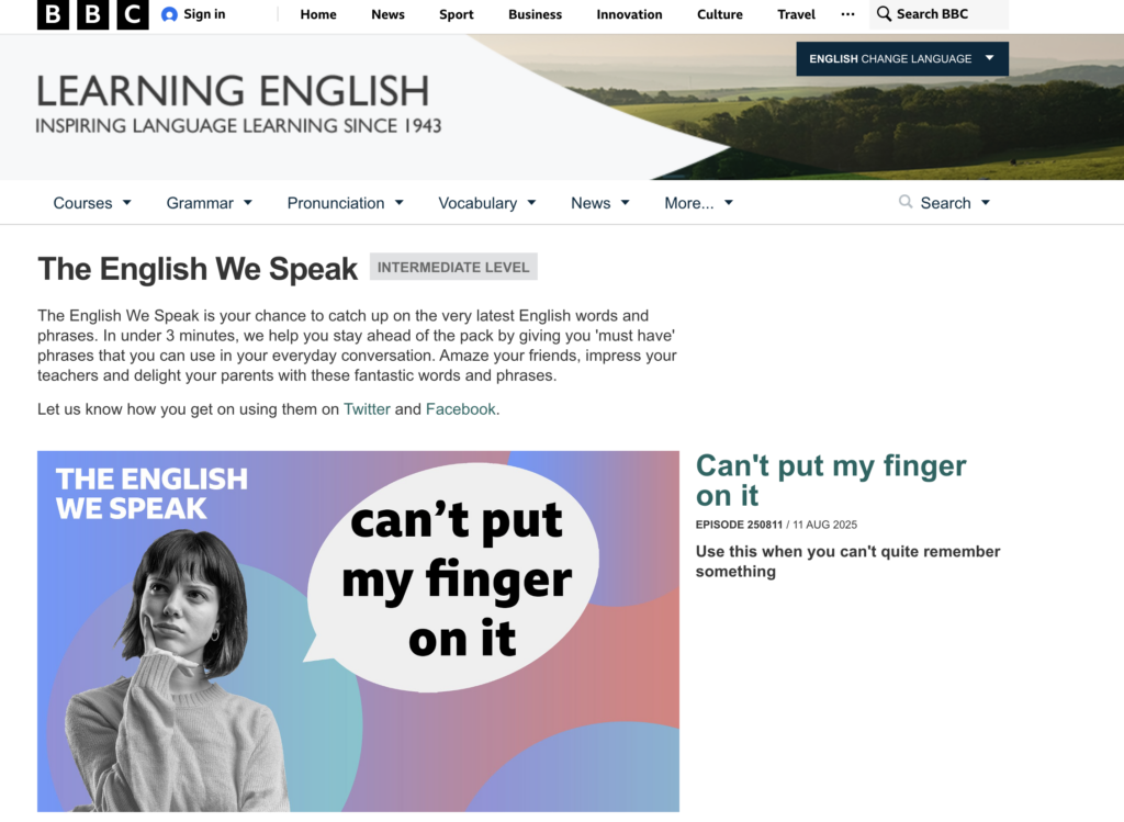 BBC Learning English – The English We Speak Podcast